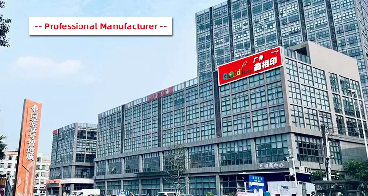 Office building in Guangzhou carrying the company's Gold Toner rooftop signage